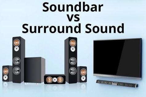 Soundbar vs Surround Sound: Which Is Better For You? Home Surround Sound Ideas, Surround Sound Living Room, Surround Sound Ideas, Home Entertainment Centers, Surround Speakers, Surround Sound Speakers, Surround Sound Systems, Which Is Better, Built In Speakers