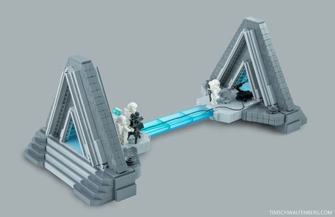 Scratching my sci-fi itch with a build inspired by the TV series Stargate. Lego Sci Fi, Alien Technology, Plastic Bricks, Lego Minifigure Display, Lego Creator Sets, Lego Tv, Lego Boxes, Lego Designs, Lego Organization