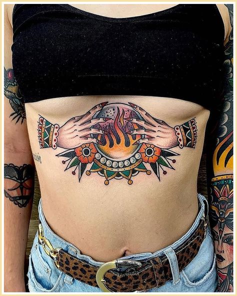 Tattoo Style - Yes, I Want It! Isn't that what you are searching for? Visit now for more details. Old School Tattoos, Belly Tattoo, Halloween Tattoo, Stomach Tattoos, Arrow Tattoo, Sternum Tattoo, Sopot, Halloween Tattoos, Dope Tattoos