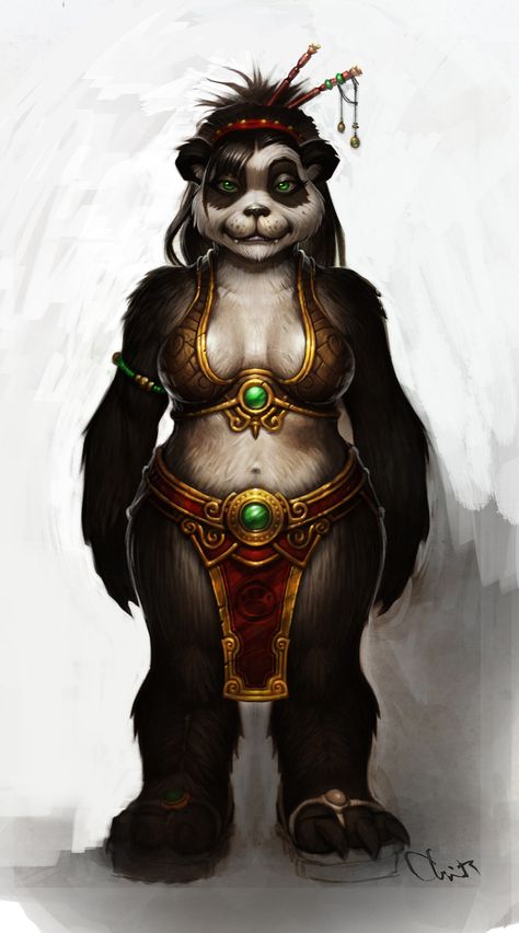 Eeeee. Like it. Pandaren Monk, Female Panda, Chris Robinson, World Of Warcraft Characters, Warcraft Characters, Warcraft Art, Monster Girls, Night Elf, Heroes Of The Storm