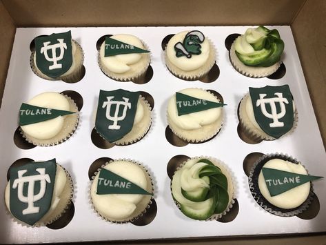 Tulane University Aesthetic, College Cupcakes, College Desserts, College Announcements, Law School Graduation Party, Senior Party, College Vibes, Tulane University, Law School Graduation