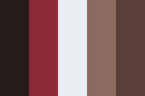 Dark brown color palette Black Red Brown Colour Palette, Red And Brown Color Scheme, Coral Brown Color Palette, Red Black Brown Color Palette, Brown And Red Colour Palette, Red Vintage Color Palette, Red White Brown Color Palette, Red Brown Colour Palette, Color Pallete With Brown