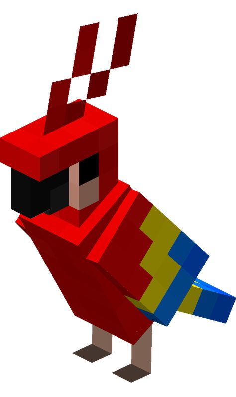 Minecraft Skins Creeper, Minecraft Png, Minecraft Pfp, Minecraft Stickers, Tame Animals, Parrot Flying, Parrot Drawing, Pet Parrot, Minecraft Images