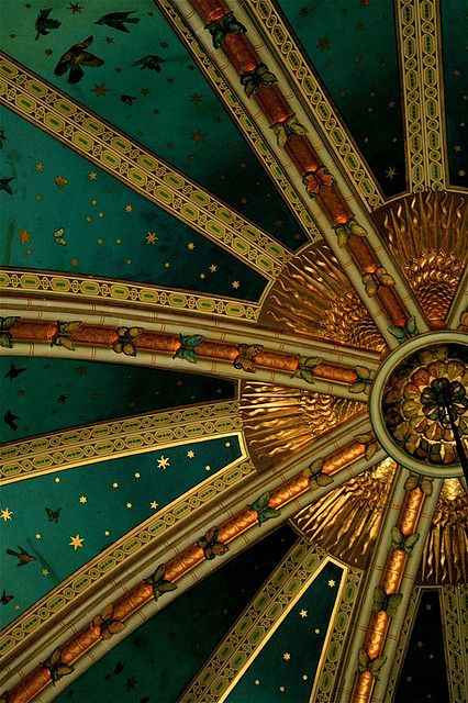 HER NEW TRIBE — thegiftsoflife: Vault of the Drawing Room at... Ribbed Vault, Chateau Medieval, A Night At The Opera, Dark Green Aesthetic, Slytherin Aesthetic, Gold Aesthetic, Drawing Room, Green Aesthetic, Architecture Details