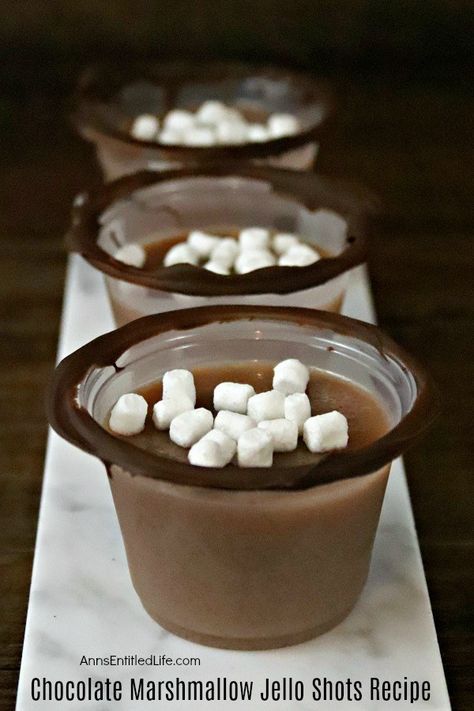 Jello Shot Ideas, Marshmallow Jello, Holiday Jello, Holiday Jello Shots, Marshmallow Vodka, Jello Shots Recipe, Jello Shots Vodka, Christmas Jello Shots, Chocolate Vodka