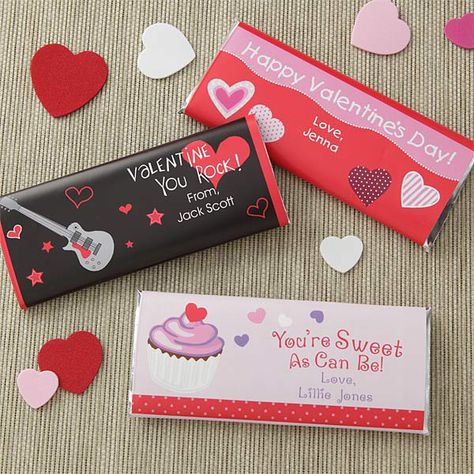 Personalized Chocolate Bar Wrappers - Sweet As Can Be Wrapping Chocolate, Glow Stick Valentine, Rice Crispie, Personalized Candy Bar Wrapper, Personalized Candy Bars, Candy Creations, Glow Stick Party, Ground Hog, Crafts Printable