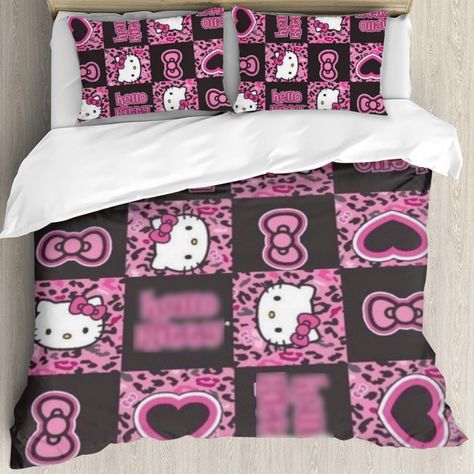 PRICES MAY VARY. 【Set contains】Quilt cover * 1, pillowcase * 2, Comforter and pillow is not included in this set. 【Material】Made of 100% microfiber, soft touch for you to create a good sleep environment. 【Patterns design】Cute cartoon pattern printing, suitable for girls and boys or men and women, it will be a good birthday, New Year's, Christmas gift, warm and lovely pattern so that you have a good mood when you go to sleep. The cover has a zipper design, which can well protect the inside of the Scenecore Bedroom, Teen Boy Bedroom Decor, Hello Cat, Kitty Room, Teens Bedroom, Twin Size Comforter, Queen Queen, Trendy Apartment, Sleep Environment