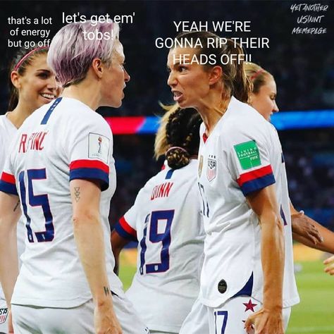 When people start to get crazy I never know whether to get excited with them or worried... #uswnt #uswntmemes #wnt #soccer #nwsl #football… Tobin Heath Wallpaper, Woman Soccer, Us Women's National Soccer Team, Kickass Women, Soccer Women, Uswnt Soccer, Christen Press, Women Football, Tobin Heath