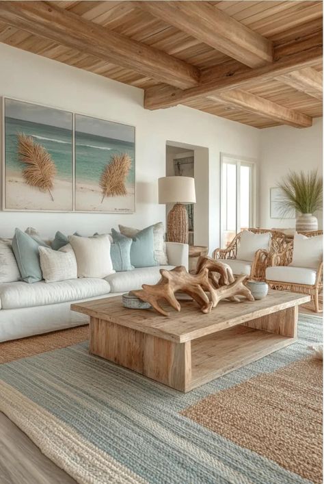 Neutral Coastal Living Room, Cozy Coastal Living Room, Florida Apartments, Beach Home Interiors, Tropical Interiors, Modern Coastal Home, Condo Interior Design, Condo Interior, Coastal Interiors Design