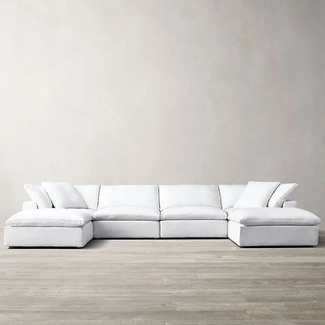 10 Less Expensive Cloud Couch Dupes 2024 | Decor Trends & Design News | HGTV Restoration Hardware Cloud Sofa, Restoration Hardware Cloud, Cloud Sofa, Low Sofa, Rh Rugs, Rh Teen, Rh Modern, Sofa Chaise, Furniture Vanity