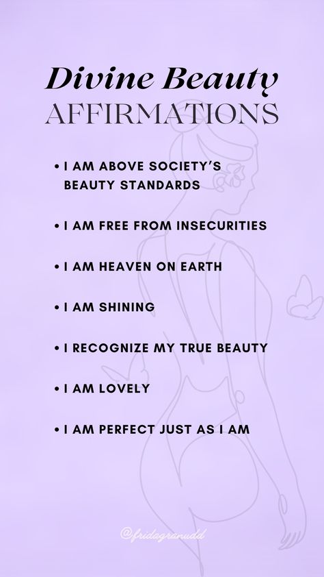 Beauty & Self Love Affirmations, Divine Feminine Energy Affirmations, Inner Goddess Affirmations, Divine Feminine Affirmations, Self Love, Self Worth, Love Yourself Affirmations, Femininity, That Girl Affirmations, Queen Affirmations, Baddie Affirmations, Morning Affirmations, Affirmations for women Daily Baddie Affirmations, Alpha Female Affirmations, Daily Affirmations For Beauty, Affirmation For Feminine Energy, Confident Woman Affirmations, Goddess Energy Affirmations, I Am A Goddess Affirmation, Divine Beauty Affirmations, Divine Feminine Qualities