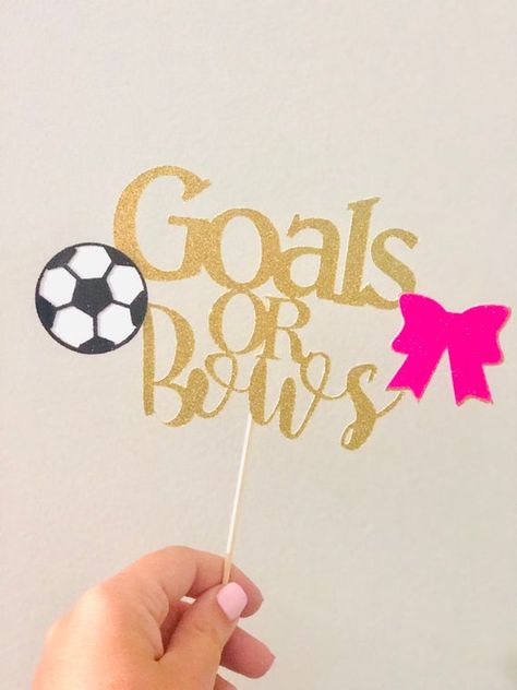 Gender Reveal Soccer Theme, Soccer Gender Reveal, Sports Gender Reveal, Soccer Cake Topper, Gender Reveal Ultrasound, Gender Reveal Video, 1 Cake Topper, Gender Reveal Cake Topper, Soccer Cake