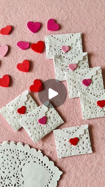 3gyerekszáj on Instagram: "Paper doily Valentine’s heart #heart#paperdoily#doily#valentinesgift #valentineday#loveislove#love#valentines#valentinegift #valentinecards#gift#valentines#diy#hearts" Paper Doilies Crafts, Valentine Doilies Craft, Doily Valentines, Paper Doilies Crafts Valentine, Valentines With Paper Doilies, Paper Heart Doily Envelope, Paper Doily Crafts, Valentine Desserts, Paper Doilies