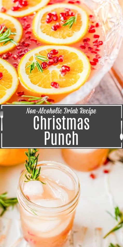 Sprite Punch Non Alcoholic, Mexican Christmas Punch, Alcohol Free Christmas Punch, Xmas Punch Recipes, Best Punch Recipes Non Alcoholic, Holiday Punch Non Alcoholic, Non Alcoholic Punch Recipes For A Crowd, Christmas Punch Alcoholic, Xmas Punch