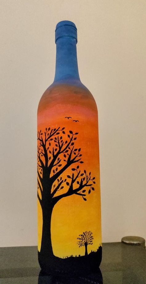 bottle art ideas easy bottle art simple bottle art designs simple glass bottle painting designs bottle art painting images #bottle_art_clay #bottle_art_couple_design #bottle_art_colour #bottle_art_craft #bottle_art Glass Painting Designs Bottle, Botal Painting Ideas, Easy Wine Bottle Painting Ideas, Bottel Craft Painting, Wine Bottle Art Paintings Ideas, Plastic Bottle Art Paint, Beer Bottle Art Painting, Simple Bottle Painting Ideas, Glass Painting Designs On Bottles