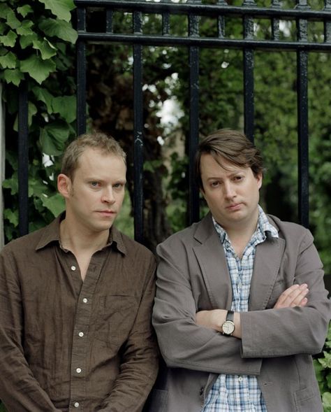 Robert Webb and David Mitchell. Most hilarious duo ever. Mark Corrigan, Mitchell And Webb, Fatherless Behavior, British Sitcoms, David Mitchell, Comedy Tv Shows, Comedy Actors, Comedy Duos, Funny Bones