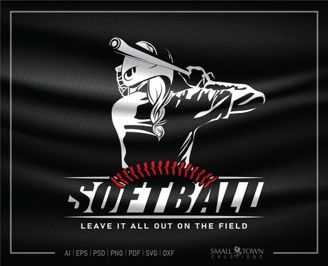 Softball Logos Design T Shirts, Softball Tshirts, Softball Logos, Softball Posters, Softball Drills, Softball Coach, Softball Svg, Fastpitch Softball, Softball Team