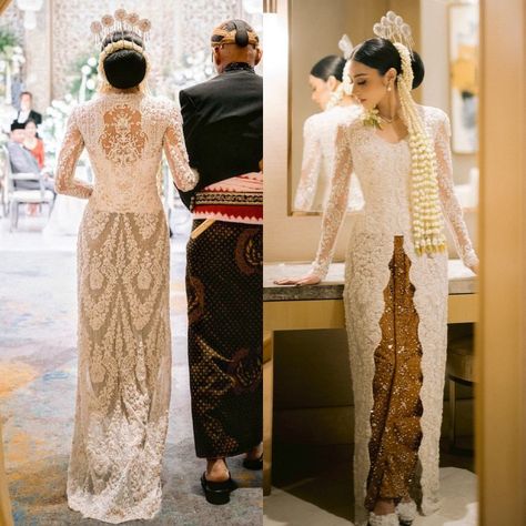 Pengantin Jawa Modern, Indonesian Wedding Dress, Wedding Adat Jawa, Wedding Akad, Wedding Kebaya, Hanbok Wedding, Malay Wedding Dress, Engagement Looks, Javanese Wedding