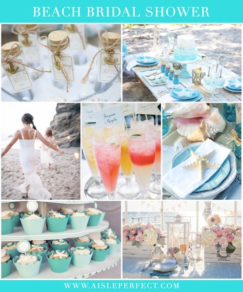 Beach Bridal Shower Inspiration Beach Wedding Shower, Hike Photography, Quinceañera Ideas, Wedding Shower Themes, Beachy Wedding, Beach Bridal Showers, Tropical Bridal Showers, Beach Weather, Bridal Favors