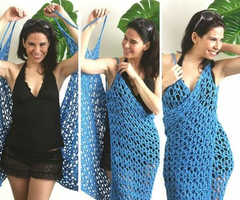 Crochet Swimsuit Coverup Pattern Free, Crochet Beach Wear Pattern, Crochet Beach Dress Pattern, Swimsuit Coverup Pattern, Crochet Bathing Suit Cover, Lace Dress For Women, Crochet Halter Dress, Crochet Beach Cover Up, Crochet Beach Wear