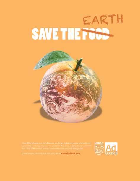 Save The Food Ad Campaign on Behance Food Waste Poster, Food Waste Campaign, Food Wastage, Food Innovation, Food Ad, Food Advertising, Social Art, Food Ads, Environmental Awareness