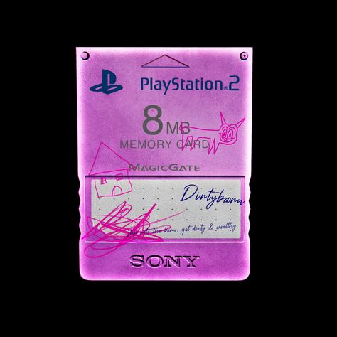 Playstation 2 Memory Card Mockup on Behance Behance Graphic Design, Memory Graphic Design, Playstation Card, Ps1 Style Graphics, Ps2 Game Aesthetic, Playstation Aesthetic, Ps2 Memory Card Icons, Playstation Memory Card, Rave Art