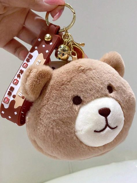 Cartoon Bear Pattern Bag Pendant | SHEIN USA Animal Purse, Purse Keychain, Cartoon Bag, Bag Decoration, Coin Bag, 50th Birthday Gifts, Wallet Pouch, Bear Cartoon, Bear Pattern