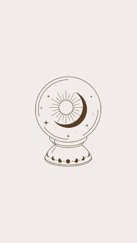 Cute Wallpapers Aesthetic, Tarot Tattoo, Aesthetic Artwork, Witchy Wallpaper, Drawing Wallpaper, Insta Inspo, Simple Wallpapers, Moon And Stars, Mini Tattoos