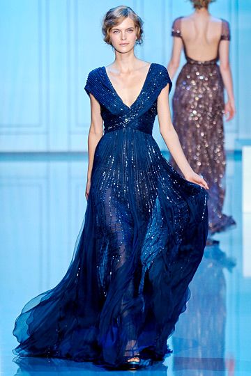 Elie Saab Witchy Clothing, Robes Glamour, Ellie Saab, Elie Saab Fall, Elie Saab Couture, Dresses Beautiful, Blue Gown, فستان سهرة, Couture Runway