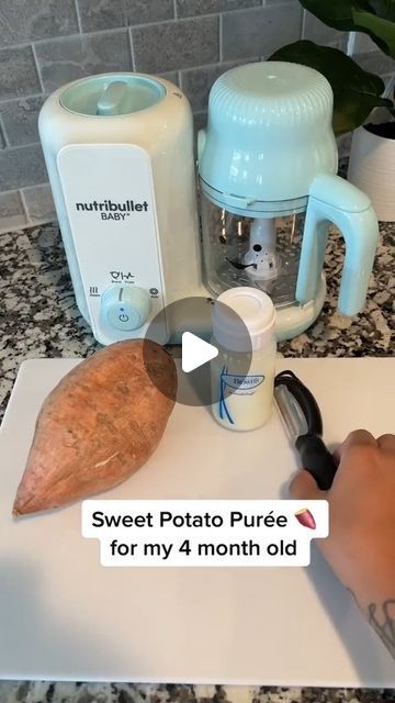 ParentingPulse on Instagram: "Sweet Potato Heaven: Homemade Puree for Your Little Gourmand  In this Pinterest video, we showcase a homemade Sweet Potato Puree for your little gourmand. This wholesome food is packed with essential nutrients and natural sweetness, making it a delightful and nutritious option. Say goodbye to store-bought jars and enjoy creating a nourishing meal for your baby. @parenting.pulsee  ' ' ' #startingsolids#babyfood #babyfoodideas #blw #mom #motherhood #baby #babyboy #lentilsoup #lentils #healthy #healthyfood#HealthyEating#OrganicBaby#BabyLedWeaning#ToddlerFood#HomemadeBabyFood#BabyFoodIdeas#BabyFoodRecipes#FirstFoods#BabyFoodJourney  #babyledweaning #weaning #explorepage #explore #babyfood #vegetarianrecipes #fritters #batchcooking #indianmom" Home Made Baby Food 4-6 Months, Baby Puree Combinations, Blw Sweet Potato, Sweet Potato For Baby, Sweet Potato Baby Food Recipe, Sweet Potato Puree Baby, Homemade Baby Food Stage 1, Home Made Baby Food, Sweet Potatoes For Baby