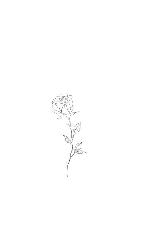 Mini Roses Tattoo, Rose Line Drawing Tattoo, Curved Rose Tattoo, Dainty Rose Tattoo Simple, English Rose Tattoo, Unique Rose Tattoo, Rose Flower Tattoo, Single Rose Tattoos, Simple Rose Tattoo