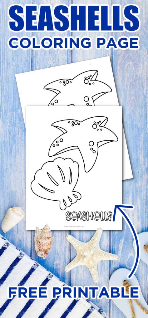 Have some beach fun with this free printable Seashell Coloring Page. Have some Summer coloring page fun. Great for kids of all ages! Seashell Coloring Pages, Summer Coloring Sheets, Beach Activity, Summer Arts And Crafts, Beach Coloring Pages, Summer Coloring, Rock Beach, Vbs 2024, Summer Coloring Pages