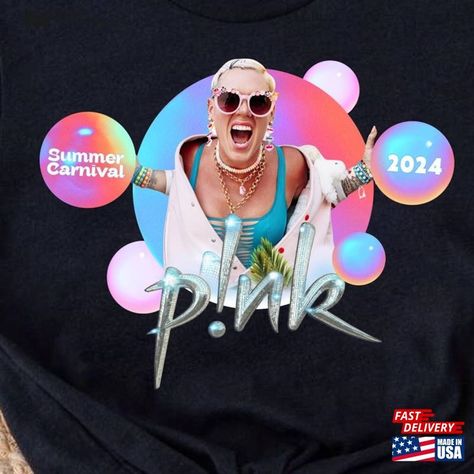 P!Nk Summer Carnival 2024 Trustfall Album Tee Pink Singer Tour Sweatshirt Hoodie Check more at https://musictrendingtees.com/product/p-nk-summer-carnival-2024-trustfall-album-tee-pink-singer-tour-sweatshirt-hoodie/ Pink The Singer, P!nk Shirt Ideas, P!nk Funhouse, P!nk All I Know So Far, P!nk Concert, P!nk Shirt, Summer Carnival, Pink Singer, Sweatshirt Hoodie