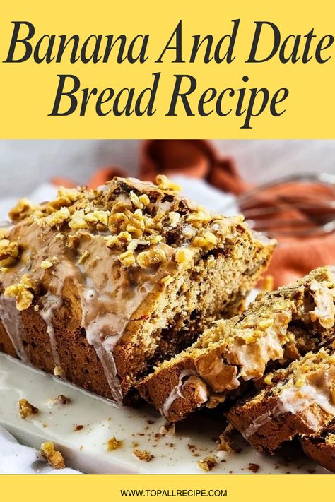 If you’re looking for a delicious and nutritious treat, our Banana and Date Bread recipe is the perfect choice. Combining the natural sweetness of ripe bananas with the rich, caramel-like flavor of dates, this bread is not only delightful but also packed with wholesome ingredients. It’s an ideal option for breakfast, a midday snack, or Hanna Bread Recipe, Date Banana Bread, Banana Date Bread, Date Nut Bread Recipe Moist, Bannan A Bread Recipe Easy Nut, Banana Date Nut Bread, Bannan A Nut Bread, Best Date Nut Bread Recipe, Date Bread