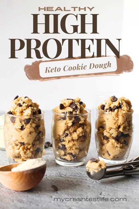 This super Healthy High Protein Cookie Dough is great for a quick breakfast, snack, or even pack in your kids' lunchbox! Packed with over 24 grams of protein, low in carbs, keto-friendly, easy to make...and absolutely delicious - what is there NOT to love?!! Healthy Protein Packed Snacks, High Protein Desserts No Protein Powder, Protein Cookie Dough Greek Yogurt, Protein Packed Desserts Low Carb, Kid Friendly Protein Snacks, High Protein Low Calorie Snack Ideas, Low Cal Protein Snacks, Protien Cookie Dough, High Protein Low Cal Snacks