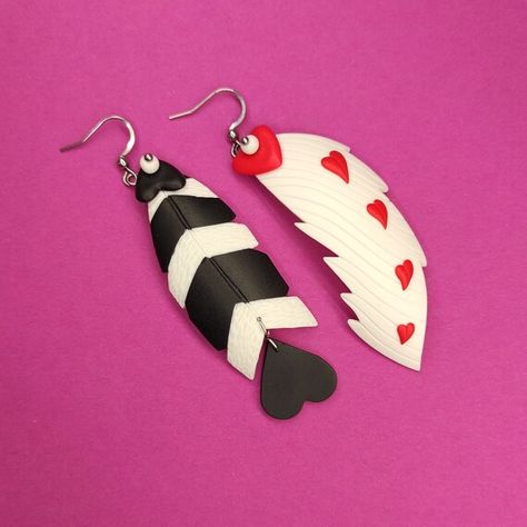 Check out this item in my Etsy shop https://www.etsy.com/listing/1361868027/valentino-hazbin-hotel-earrings-demonic Hazbin Hotel Jewelry, Valentino Cosplay Hazbin Hotel, Hazbin Hotel Earrings, Hazbin Hotel Makeup, Hazbin Hotel Tattoo Ideas, Hazbin Hotel Merch, Valentino Hazbin Hotel, Valentino Hazbin, Polymer Clay Accessories