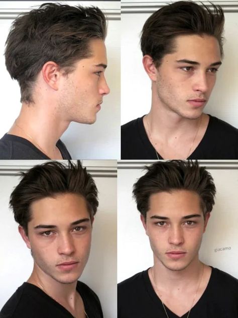 Pulled Back Hairstyles Men, Chico Haircuts, Pull Back Hairstyles Men, Chico Lachowski Hairstyle, Chico Lachowski Haircut, Chico Lachowski Hair, Chico Lachowski Side Profile, Francisco Lachowski Aesthetic, Young Francisco Lachowski