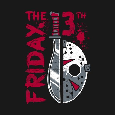 Friday the 13th - Crystal Lake - Slasher Movie - 80's Horror - Friday The 13th - T-Shirt | TeePublic Demogorgon Stranger Things, Slasher Horror, Creepy Gift, Hockey Mask, Slasher Movies, 80s Horror, Crystal Lake, Friday The 13th, Vintage Cartoon