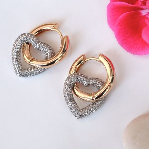 Zircon Stone Heart Charm Curved Hoop Earrings https://www.aihoop.com https://aihoop.etsy.com #accessories #jewellery #rings #crossring #nipplepiercing #aihoop #MulticolourEarrings #HoopEarrings #FashionJewelry #StatementEarrings #JewelryLover #TrendyAccessories #BoldJewelry #EarringsOfTheDay #HandmadeJewelry #UniqueEarrings #GoldJewelry #ColorfulJewelry #JewelryAddict #Accessorize #StyleInspo #JewelryDesign #JewelryTrends #EarringStyle #FashionAccessories #InstaJewelry Xuping Jewelry, Chemical Substances, Sea Water, Colorful Jewelry, Earrings Drop, Earring Sale, Stone Heart, Trendy Accessories, Jewelry Earrings Hoops