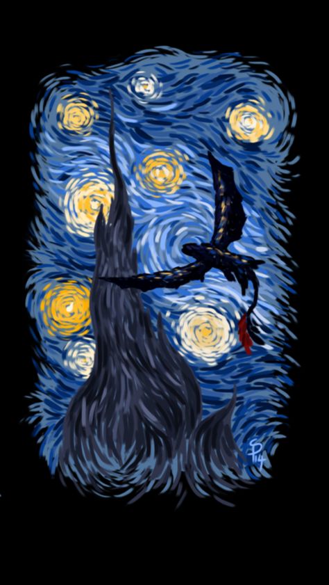 Httyd Poster, Toothless Wallpaper, Httyd Funny, Night Fury Dragon, Httyd Art, Hiccup And Toothless, Httyd Dragons, Arte Van Gogh, Dragon Trainer