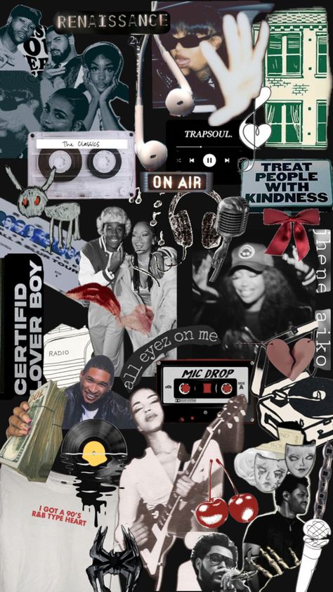 R&b Wallpaper Iphone, R B Wallpaper, All Eyez On Me, Mic Drop, Jhene Aiko, Collage, Jhené Aiko