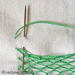 Not cross stitch - but still needlework and something I haven't seen before that i thought was really cool!  Embroidery stitch tutorials~fishnet stitch Fishnet Stitch, Cool Embroidery, Embroidery Stitch, Sew Ins, Hand Embroidery Tutorial, Needlepoint Stitches, Embroidery Stitches Tutorial, Brazilian Embroidery, Crewel Embroidery