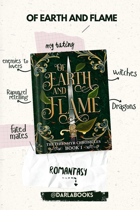 This Rapunzel retelling is a slow burn, enemies-to-lovers high fantasy romance and is filled with banter, fated mates, fake marriage, and world-building. Of Earth and Flame is book 1/5 in The Ithenmyr Chronicles.  There will be a happy ending at the end of the series. Rapunzel Retelling, Bookworm Things, Fake Marriage, Fated Mates, Tea And Books, Fantasy Books To Read, Book Recs, Happy Ending, Chronicle Books