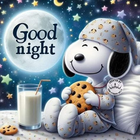 Goodnight Snoopy, Good Night Sleep Well, Good Morning Snoopy, Good Night Funny, Snoopy Images, Cute Good Night, Slaap Lekker, Snoopy Wallpaper, Good Night Friends