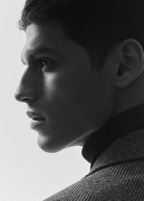 Man Looking To The Side, Male Side Profile Reference, Side Profile Head, Side Profile Poses, Man Side Profile, Male Inspiration, Male Headshots, Profile Photography, Narrow Road