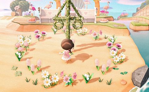 Mountain Core, Acnh Summer, Pokemon Crystal, Ac Ideas, Acnh Patterns, Gaming Collection, Acnh Inspiration, Pink Island, Acnh Cottagecore