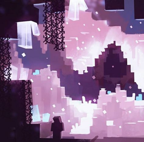 Minecraft Biome Art, Minecraft Biomes Aesthetic, Minecraft Oc Art, Minecraft Concept Art, Minecraft Amethyst, Minecraft Background, Minecraft Oc, Minecraft Png, Minecraft Fanart