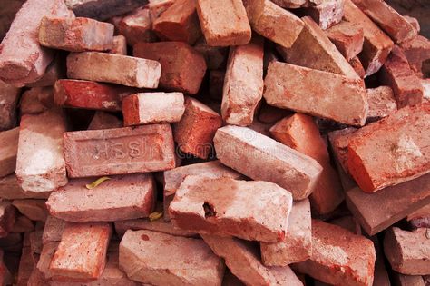 Red Bricks. Pile of red bricks , #Ad, #Bricks, #Red, #Pile, #bricks, #red #ad Recycled Red Brick, Bricks Aesthetic, Work Mood, Interior Office, Brick Block, New Building, Final Destination, Design Flower, Red Bricks