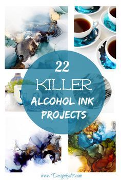 Alcohol Ink Projects, Alcohol Ink Tiles, Alcohol Ink Glass, Alcohol Ink Crafts, Ink Crafts, Creation Art, Painting Media, Simple Acrylic Paintings, Alcohol Ink Painting