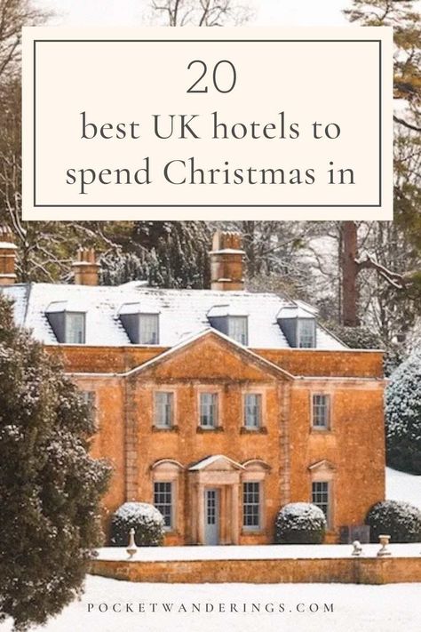 British Christmas Aesthetic, Christmas In Uk, Christmas Scotland, Christmas In Britain, Christmas In The Uk, Christmas In Scotland, Christmas Hotel, Scotland Hotels, Christmas Travel Destinations